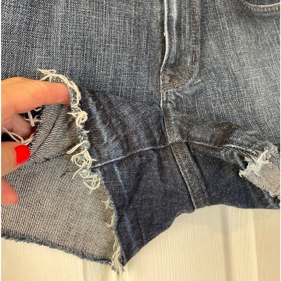 Gap Maddie Slim Cut Offs Jean Shorts Dark‎ Wash 28R - Picture 6 of 16